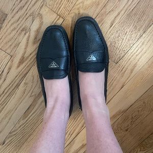 Prada Leather Driving Loafers